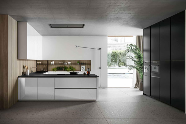 Arredo3 cucina Glass 2.0 04 completa con verde interno