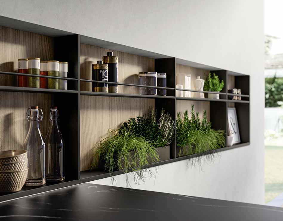 Arredo3 cucina Glass 2.0 04 dettagli mensole