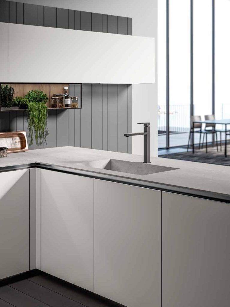Arredo3 cucina Glass 2.0 01 lavandino bianca