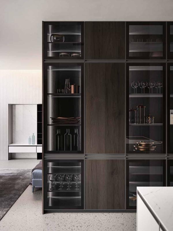 Arredo3 cucina Kronos 01 mobile nero
