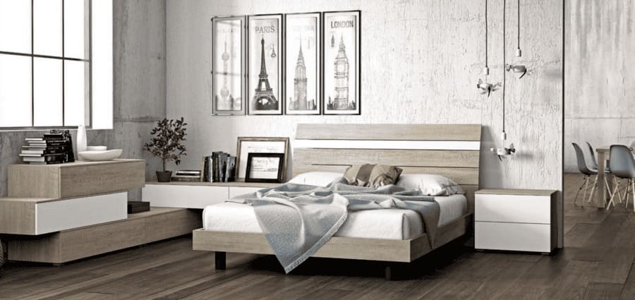 CAMERA DA LETTO ARTIGIANMOBILI VANILLA como asimmetrico
