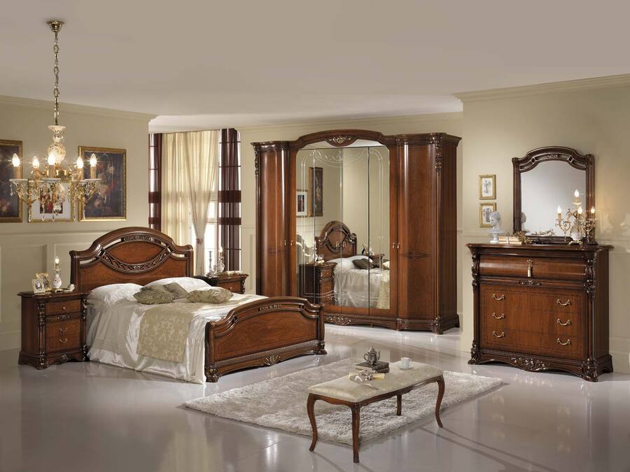 BEDROOM MOBILPIÙ QUEEN WALNUT