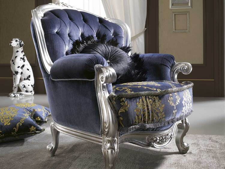 LIVING ROOMS QUEEN GOLD AND SILVER LEAF MOBILPIÙ