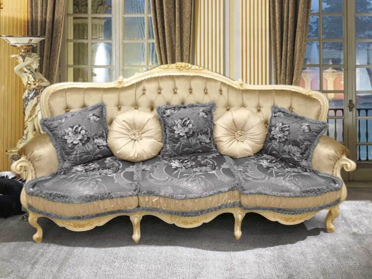 LIVING ROOMS QUEEN PATINED BEIGE MOBILPIÙ