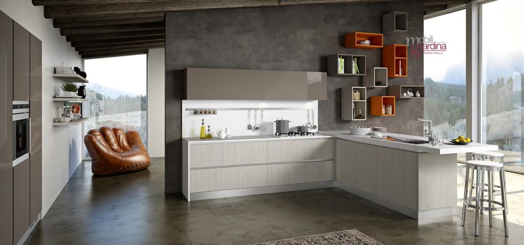 CUCINA ARREDO 3 PLANA con living