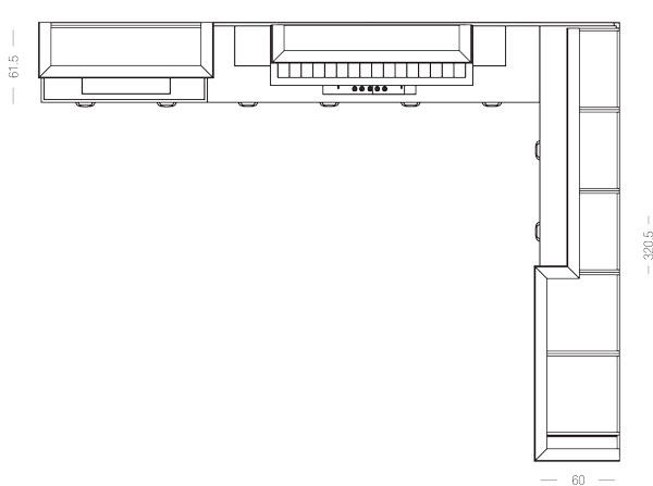 Arredo3 cucine Frida 6 planimetria