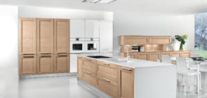 Cucina Gio anta telaio impiallacciata frassino colore miele Arredo 3 Negri Mobili Bereguardo 2