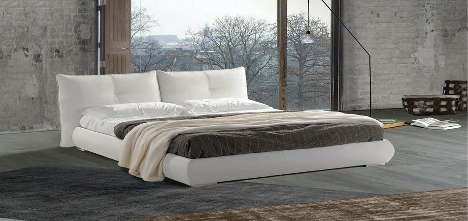 letto contemporaneo adone matrimoniale giroletto 28bombato