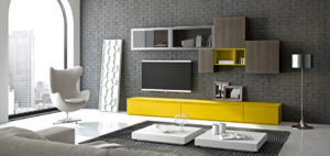 soggiorno moderno 3d colorato