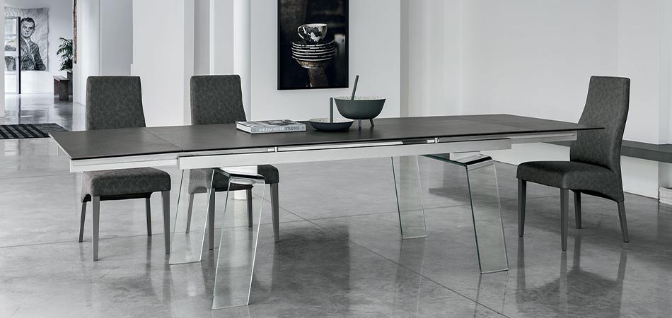 LIVING MODERNO TARGET POINT TAVOLI DA SALA TAVOLO CRYSTAL 4