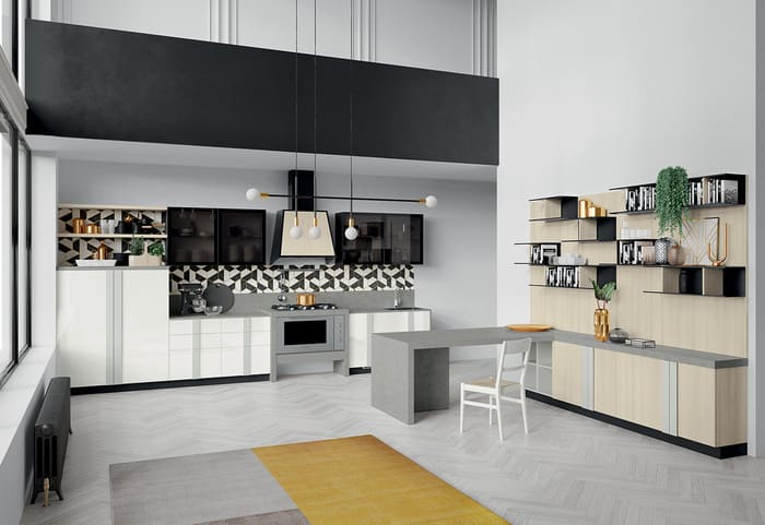Quadra abbinata con living