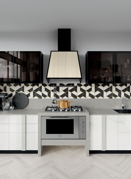 Colombini Casa Cucina Moderna Quadra forno e fuochi 52
