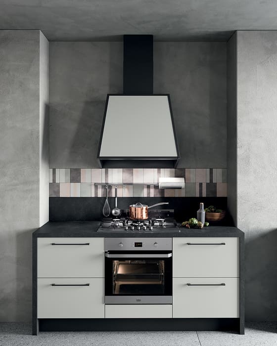 Colombini Casa Cucina Moderna Quadra mobile fuochi e forno 67