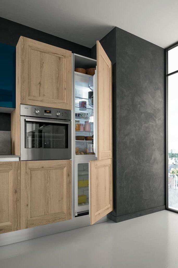 Colombini Casa Cucina Moderna Riviera colonna frigo integrato 35c