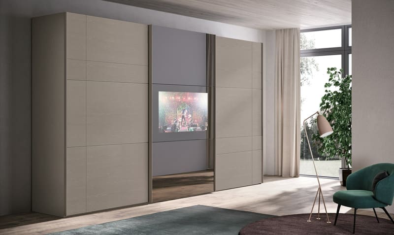 Camera da letto Corso11 Sipario armadio con tv