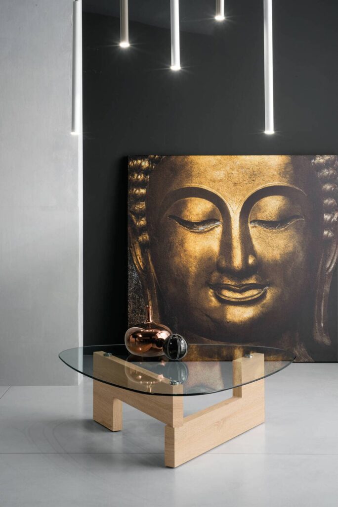 CASTORE TAVOLINO ROVERE WELL AMBIENTATA