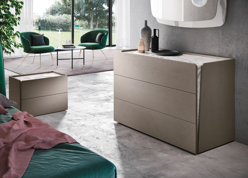 Sipario comò e comodino beige