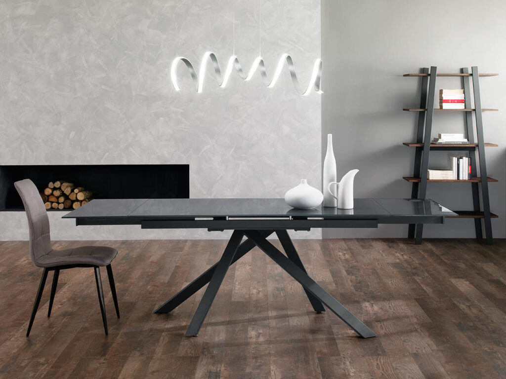 NESTORE BASE ANTRACITE PIANO VETRO ANTRACITE AMBIENTATA