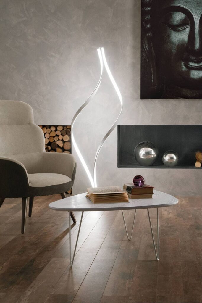 NICO TAVOLINO BIANCO FRASSINATO AMBIENTATA 1