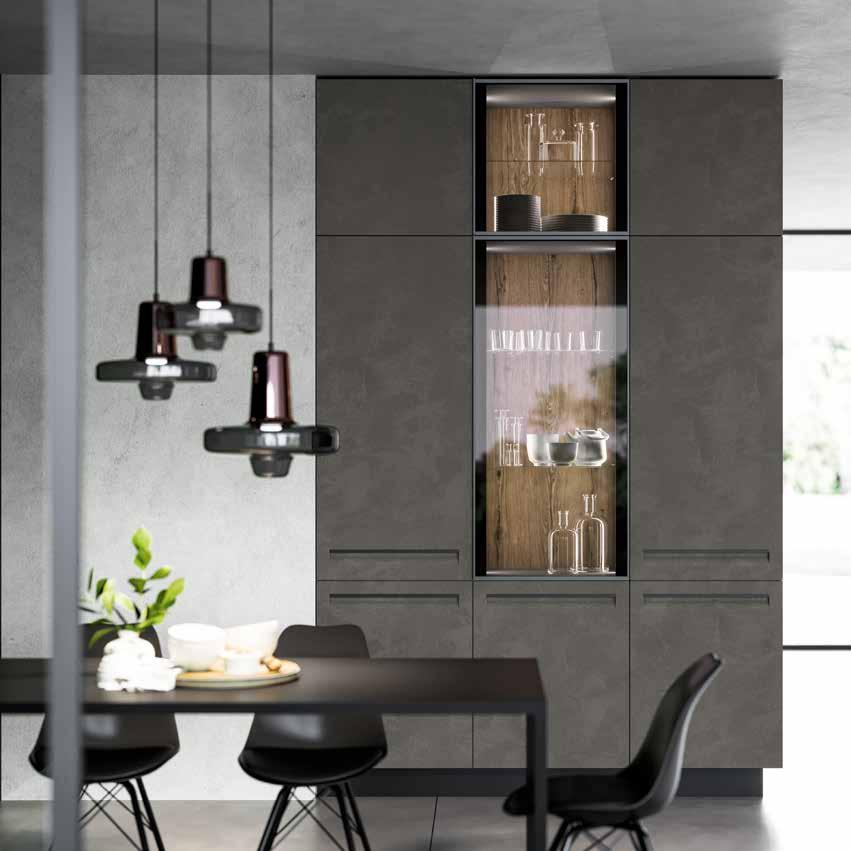 Arredo3 cucina Tekna 02 dispensa tavolo e sedie